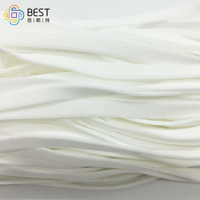 ماسک گرد صورت صاف Ear Loop Band 3.5mm مواد خام سفید