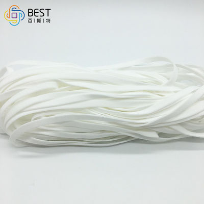 ماسک صورت غیر بافته حلقه گوش الاستیک 3.5 میلی متر 3 میلی متر بند ناف گرد مشکی نرم