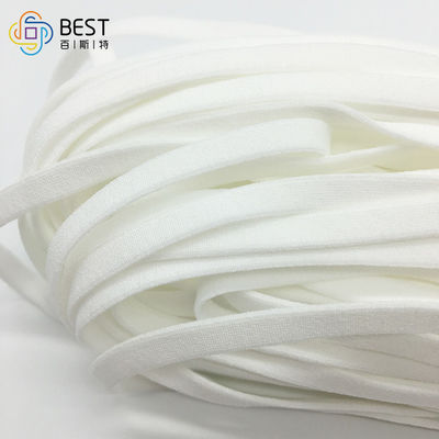 ماسک گرد صورت صاف Ear Loop Band 3.5mm مواد خام سفید