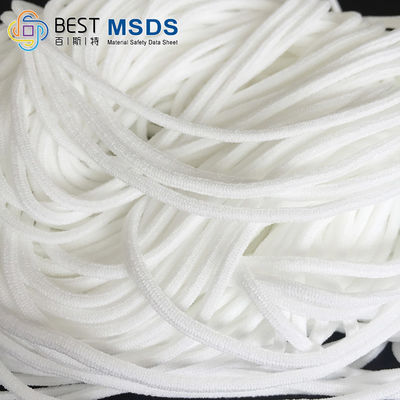 نوار طناب طناب الاستیک گرد اسپندکس نایلون سفید 2.5mm 2.8mm 3mm