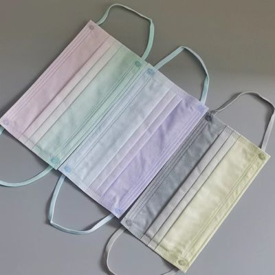 ماسک صورت یکبار مصرف سه لایه حلقه گوش الاستیک رنگارنگ 3.5 میلی متر 5 میلی متر